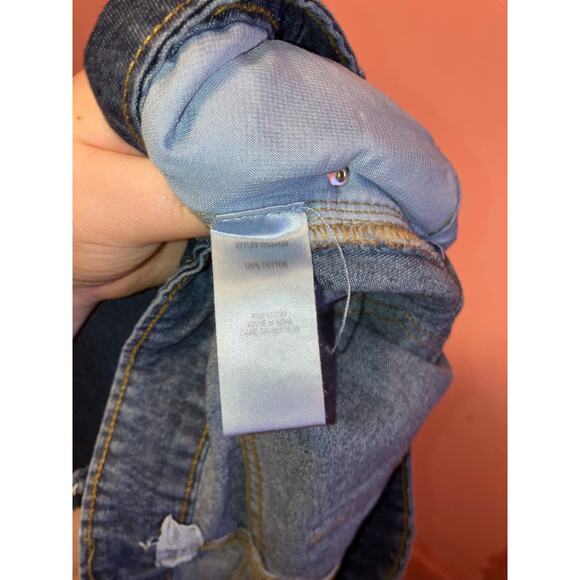 NWT Jolie & Joy denim mini distressed skort size large - Picture 8 of 8